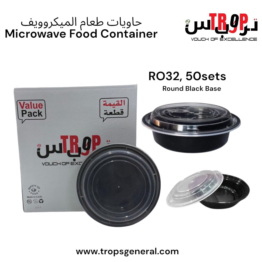 Round Microwave Container RO - 32  50Sets
