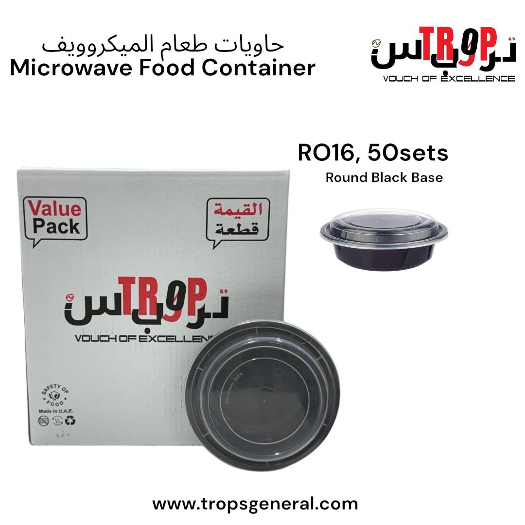 Round Microwave Container RO - 16  50Sets