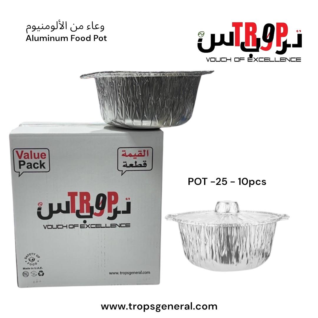 Aluminum pots POT - 25  10Pcs