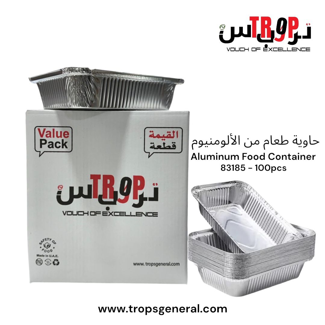 Aluminum Food Container 83185 100Pcs