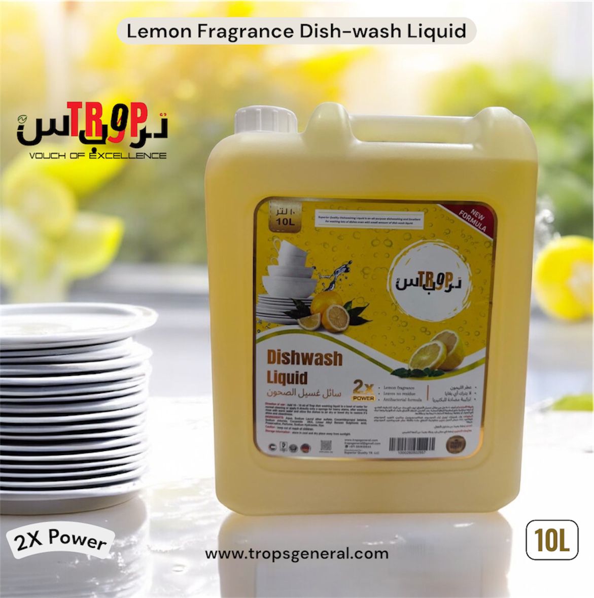 Trops Dishwash Liquid 10L
